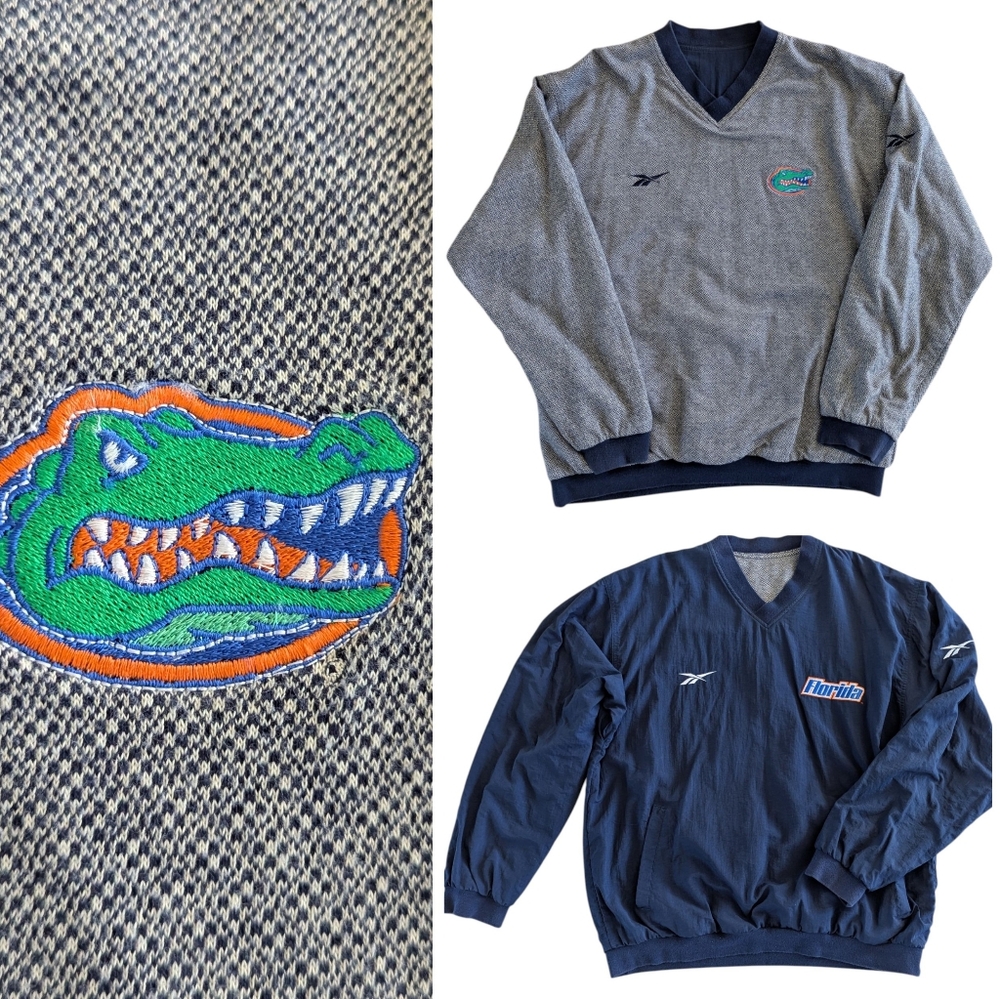 Rare Vintage Reebok Florida Gators windbreaker Sweatshirt